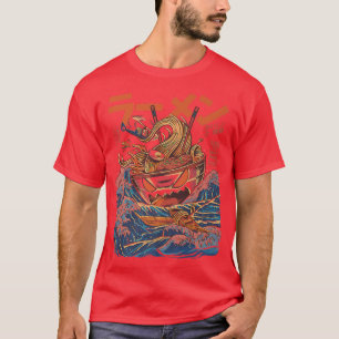T-shirt Le Grand Ramen De Kanagawaa 2887