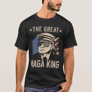 T-shirt Le Grand Roi Maga Drôle Trump Ultra Maga Et Pro