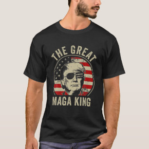 T-shirt Le Grand Roi Maga Drôle Trump Ultra Maga King