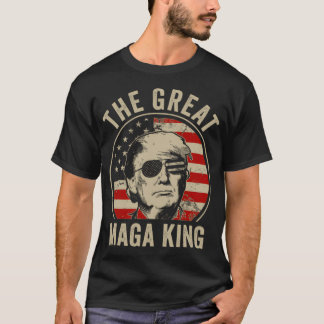 T-shirt Le Grand Roi Maga Drôle Trump Ultra Maga King