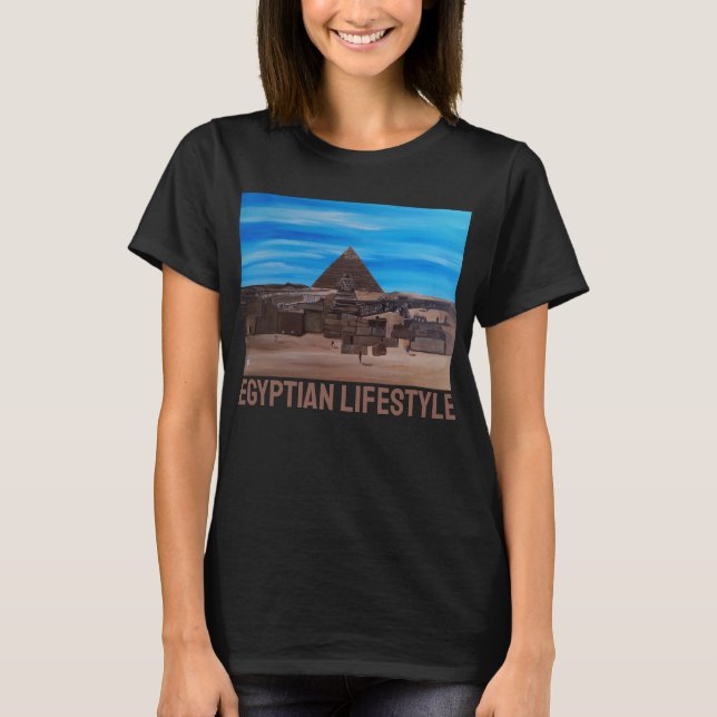 T-shirt Le Grand Sphinx et la Pyramide de Khafre (Devant)
