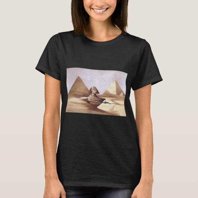 T-shirt Le Grand Sphinx, Pyramides de Gizeh (Devant)
