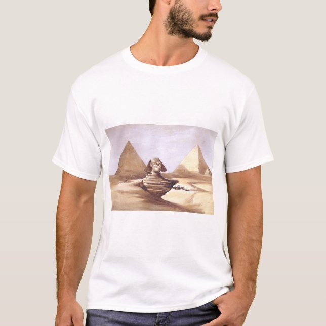T-shirt Le Grand Sphinx, Pyramides de Gizeh (Devant)