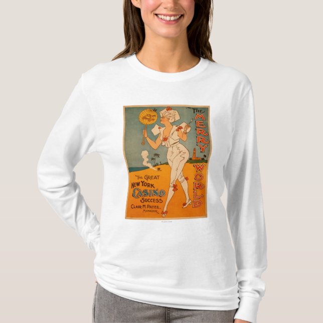 T-shirt Le grand théâtre de succès de casino de New York (Devant)