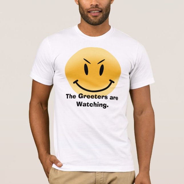 T-shirt Le Greeters observent (Devant)