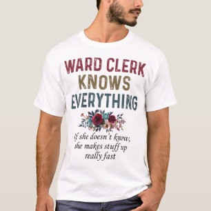 T-shirt Le Greffier De Service Sait Tout