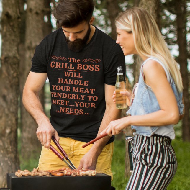 T-shirt Le Grill Boss Gèlera Votre Viande Tendely (Créateur téléchargé)
