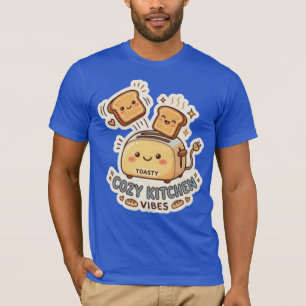 T-shirt Le grille-pain heureux   Tee-shirt autocollant pet