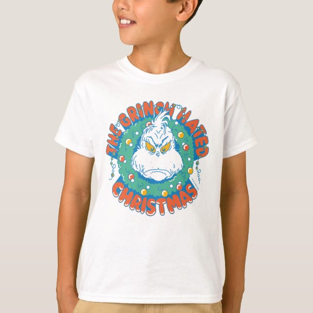 T-shirt Le Grinch détestait Noël (Devant)