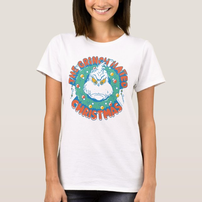 T-shirt Le Grinch détestait Noël (Devant)