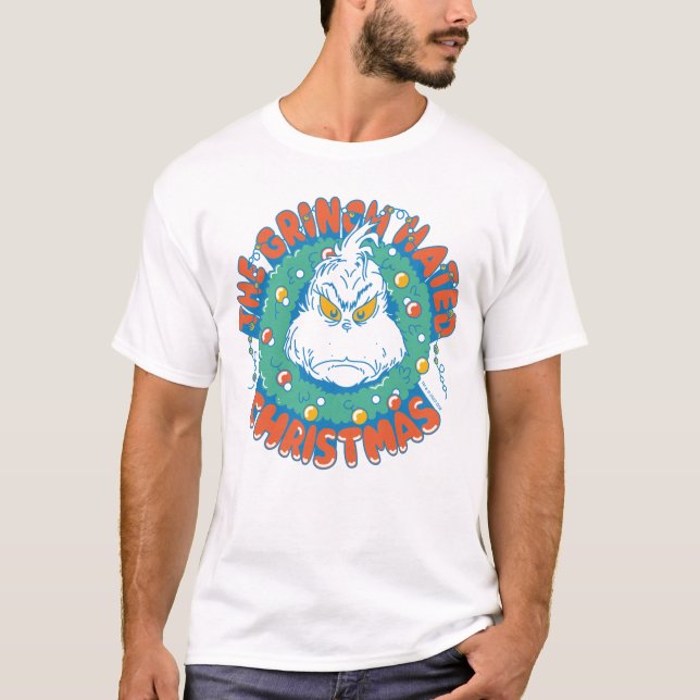 T-shirt Le Grinch détestait Noël (Devant)
