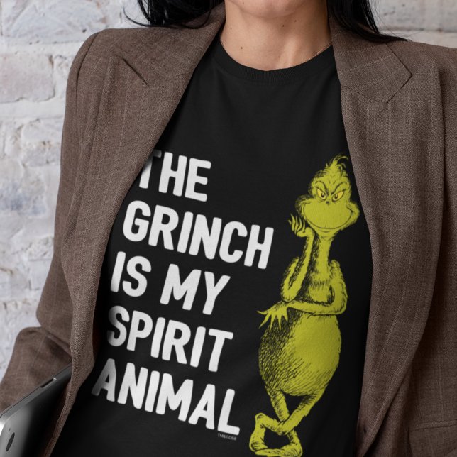T-shirt Le Grinch est mon animal spirituel Citation T-Shir (Créateur téléchargé)