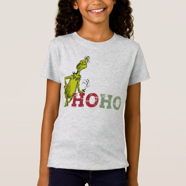 T-Shirt Le Grinch | Ho Ho Ho (Devant)