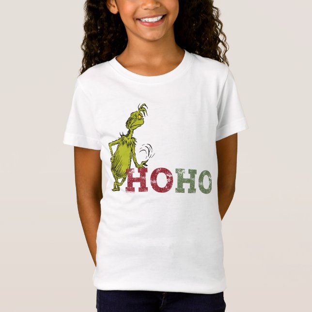 T-Shirt Le Grinch | Ho Ho Ho (Devant)