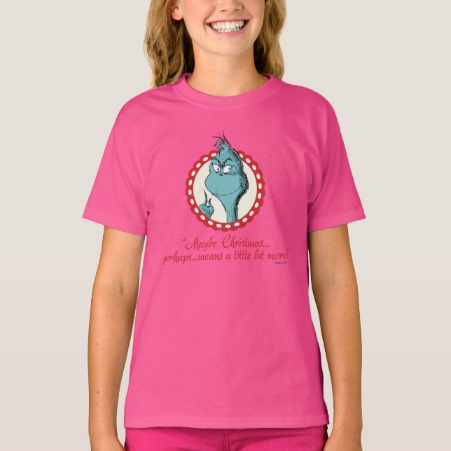 T-shirt Le Grinch | Peut-être Noël... (Devant)