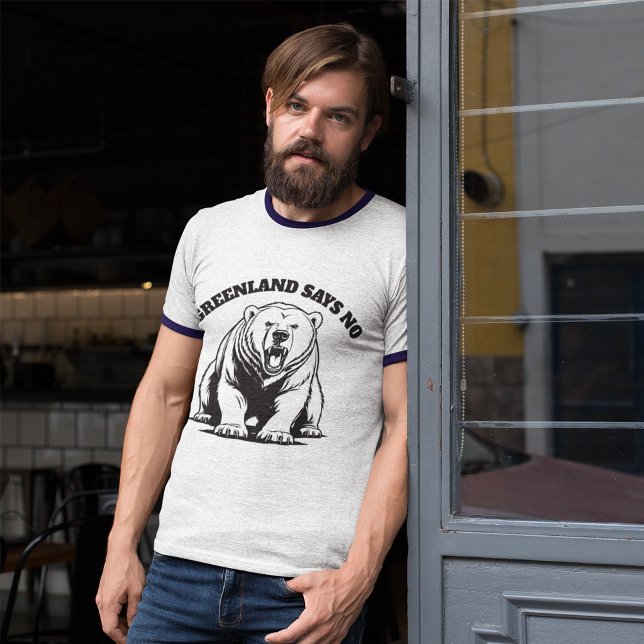 T-shirt Le Groenland dit non (Créateur téléchargé)