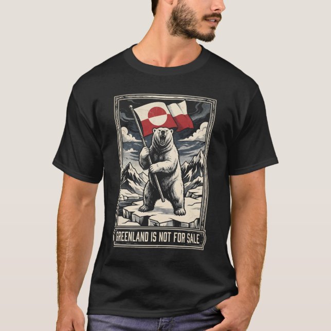 T-shirt Le Groenland n'est pas à vendre (Devant)