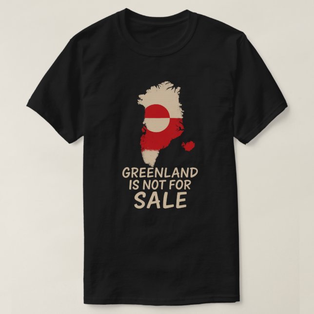 T-SHIRT LE GROENLAND N'EST PAS À VENDRE (Design devant)