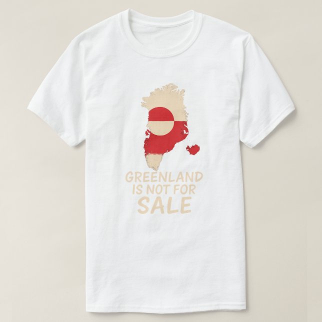 T-SHIRT LE GROENLAND N'EST PAS À VENDRE (Design devant)