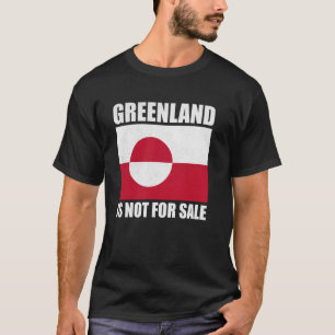T-shirt Le Groenland n'est pas à vendre, le Groenland en d