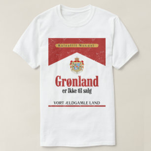 T-shirt Le Groenland n'est pas à vendre Rétro Vintage