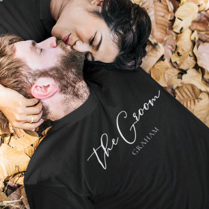 T-shirt Le Groom Personnalisé Chic Moderne Bachelor Party