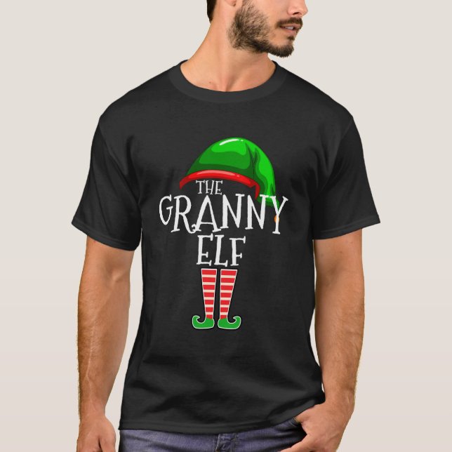 T-shirt Le Groupe Elf Granny Matching Family Christmas Gif (Devant)