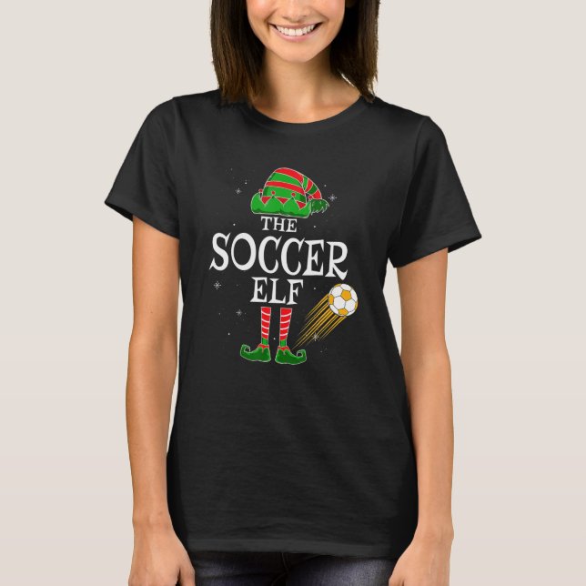 T-shirt Le groupe Elf Soccer Matching Family Christmas (Devant)