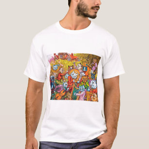 T-shirt Le groupe joue, Louis Wain