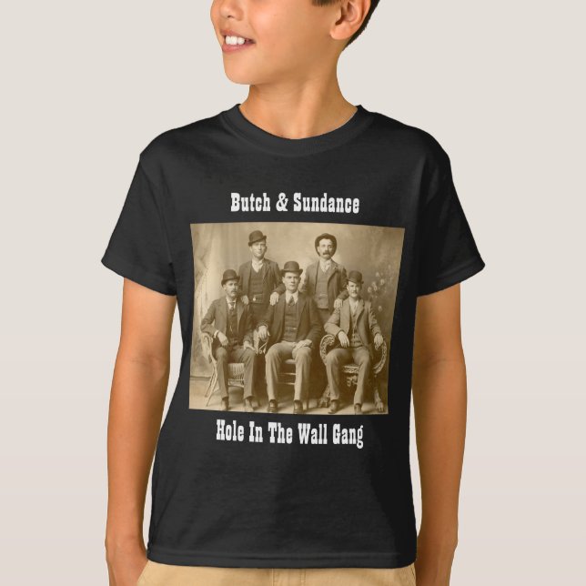 T-shirt Le groupe sauvage - Butch Cassidy et enfant de (Devant)