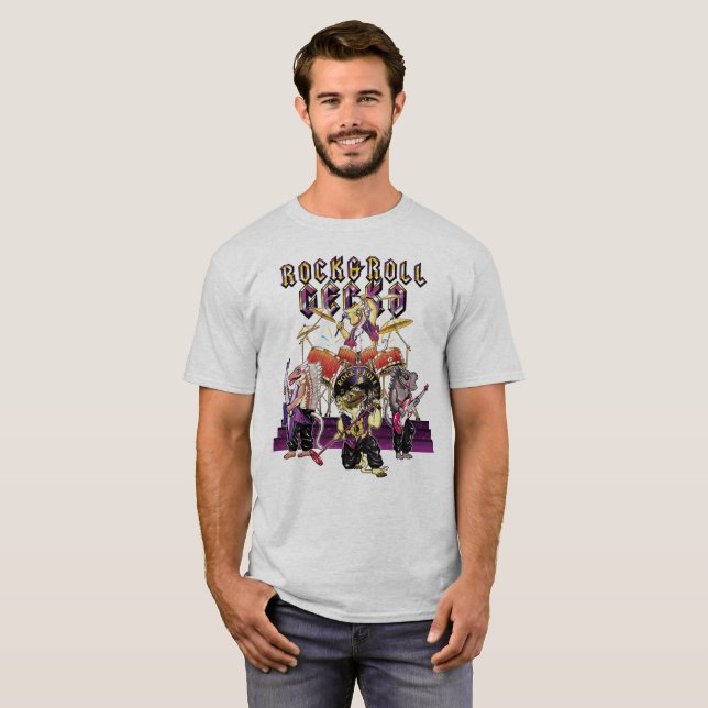 T-shirt Le groupe sur scène (Devant entier)