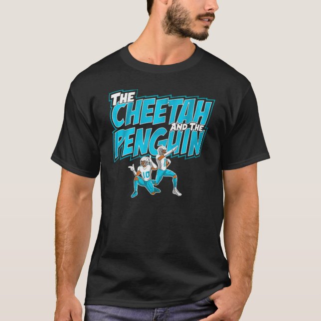 T-shirt Le guépard et le manchot (Devant)