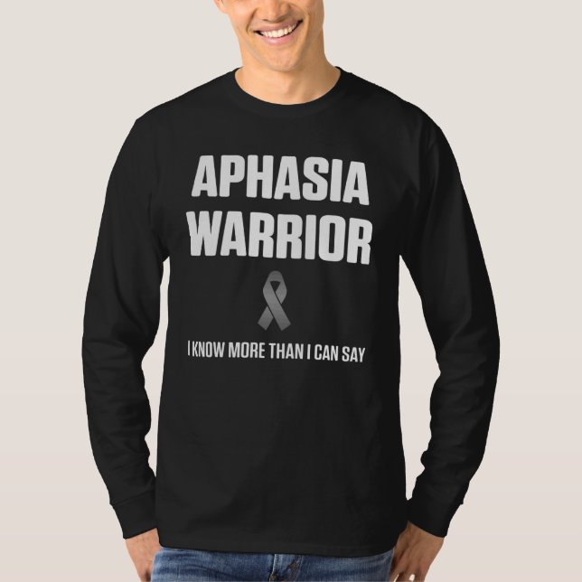 T-shirt Le Guerrier Aphasia sait dire Survivor Sensibilisa (Devant)