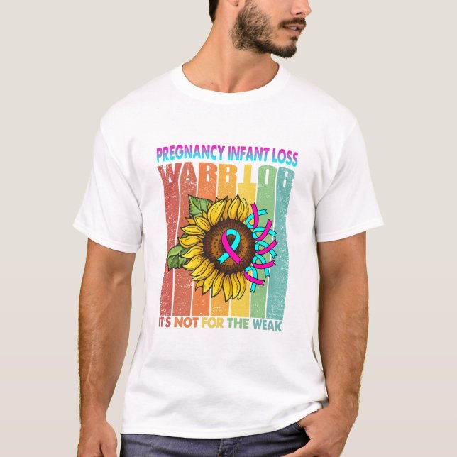 T-shirt Le guerrier de la perte d'une grossesse (Devant)