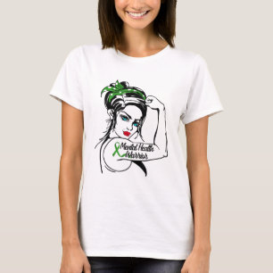 T-shirt Le guerrier de la santé mentale Rosie La broche Ri