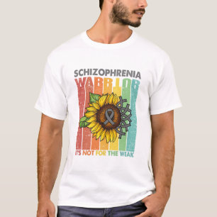T-shirt Le guerrier de la schizophrénie n'est pas pour les