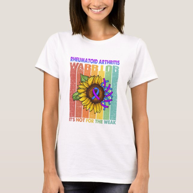 T-shirt Le guerrier de l'arthrite rhumatoïde n'est pas pou (Devant)