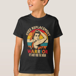 T-shirt Le Guerrier De Remplacement Du Genou Se Déplie Pou