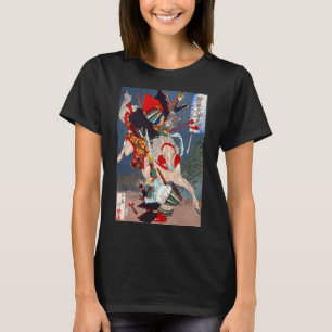 T-shirt Le guerrier de Samurai combat sur un cheval, Yoshi