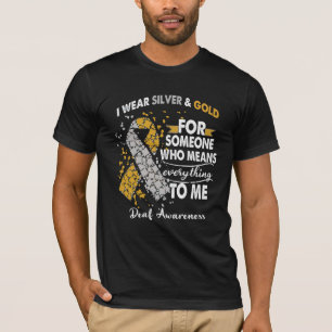 T-shirt Le guerrier de sensibilisation aux sourds soutient