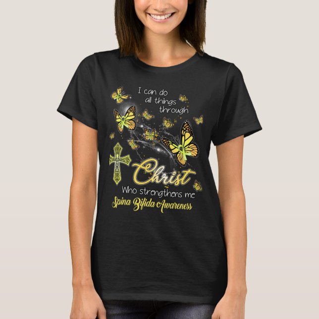 T-shirt le guerrier de spina bifida peut tout faire par Ch (Devant)
