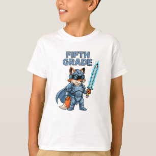 T-shirt Le guerrier du chevalier Fox de cinquième année de