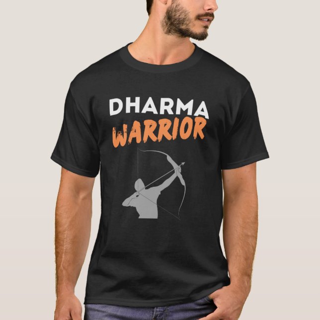 T-shirt Le guerrier du Dharma inspirant la culture spiritu (Devant)