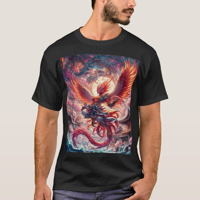 T-shirt Le guerrier Phoenix (Devant)