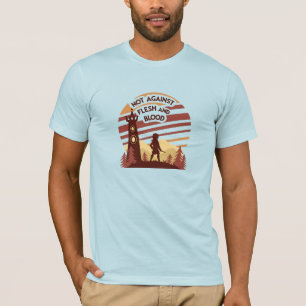 T-shirt Le guerrier spirituel "Pas contre la chair et le s