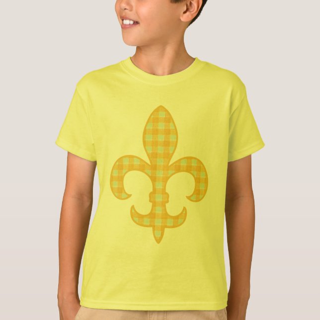 T-shirt Le guingan de Fleur de lis Yellow badine le (Devant)