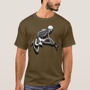 T-shirt Le guitariste squelettique sautent