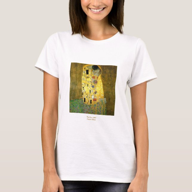 T-shirt Le ~ Gustav Klimt de baiser (Devant)