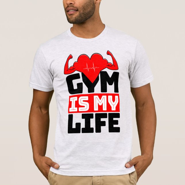 T-Shirt Le Gym Est Ma Vie (Devant)
