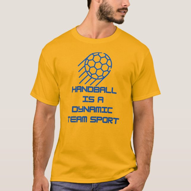 T-shirt Le handball est un sport d'équipe dynamique, les a (Devant)